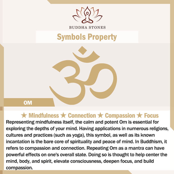Buddha Stones Vintage OM Symbol geometry Design Stainless Steel Connection Necklace Pendant - image 6