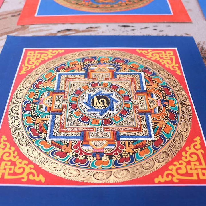 Tibetan Handmade Thangka Painting Blessing Thangka Blind Box Random Color Pattern