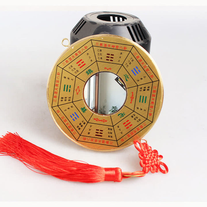 Feng Shui Bagua Map Copper Coin Chinese Knotting Balance Energy Map - 12cm - Nine Palaces Bagua Map - Convex Mirror - image 7