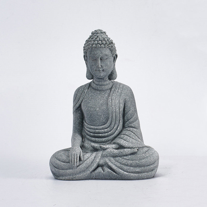 Buddha Stones Sitting Meditation Buddha Blessing Compassion Decoration - Small - Sitting Buddha - image 2