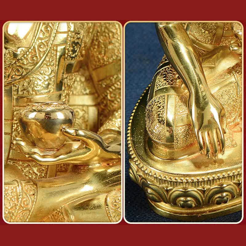 Buddha Shakyamuni Figurine Enlightenment Copper Statue Home Offering Decoration - image 17