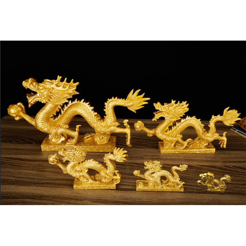 Buddha Stones Feng Shui Dragon Auspicious Cloud Wealth Luck Decoration