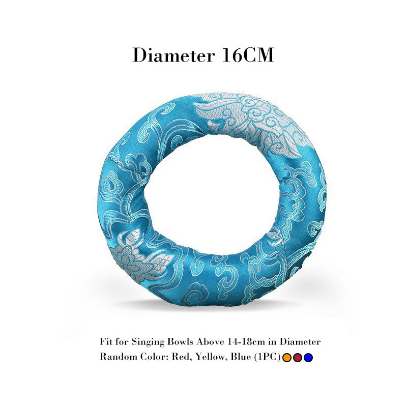 Tibetan Singing Bowl Handcraft Cushion Decoration - 16cm(Random Color) - image 8
