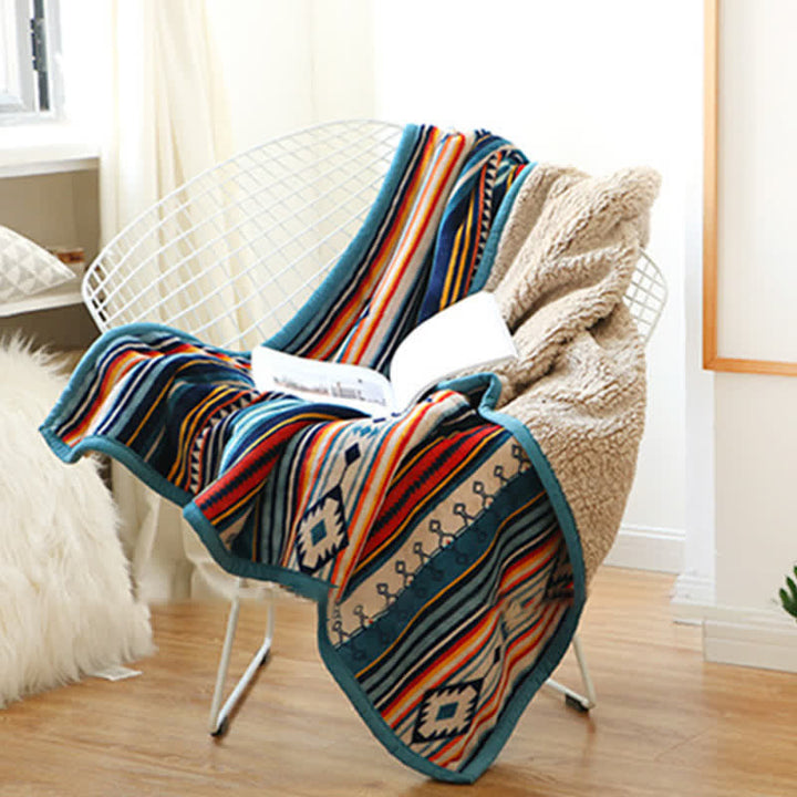 Geometric Warm Soft Bed Throw Blanket - image 5