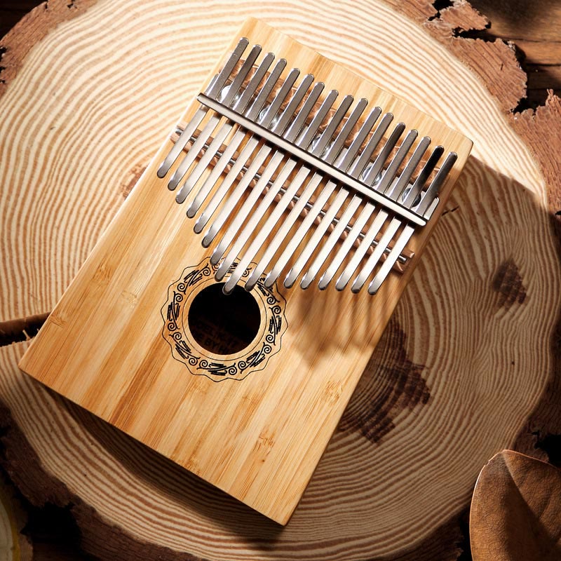 Buddha Stones Kalimba 17 Keys Thumb Piano Mahogany Wood Acacia Walnut Portable Finger Piano