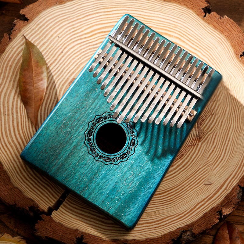 Buddha Stones Kalimba 17 Keys Thumb Piano Mahogany Wood Acacia Walnut Portable Finger Piano