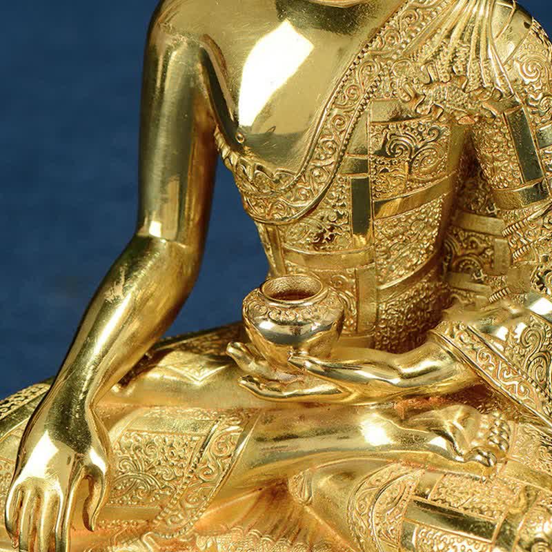 Buddha Shakyamuni Figurine Enlightenment Copper Statue Home Offering Decoration - image 15