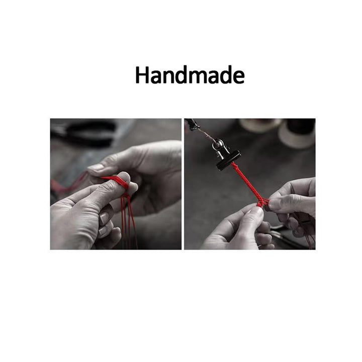 Buddha Stones 925 Sterling Silver Fu Character Blessing Handmade Braided Bracelet - image 18