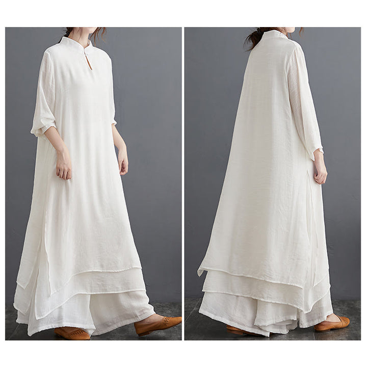Buddha Stones Simple Pattern Meditation Prayer Spiritual Zen Practice Yoga Clothing Women's Set - image 25