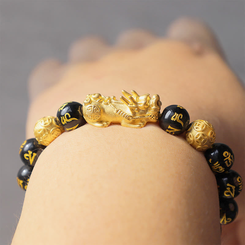 Buddha Stones "Blessings of Protection to Attract Wealth" PiXiu Bracelet Includes Gift Message Card - image 14