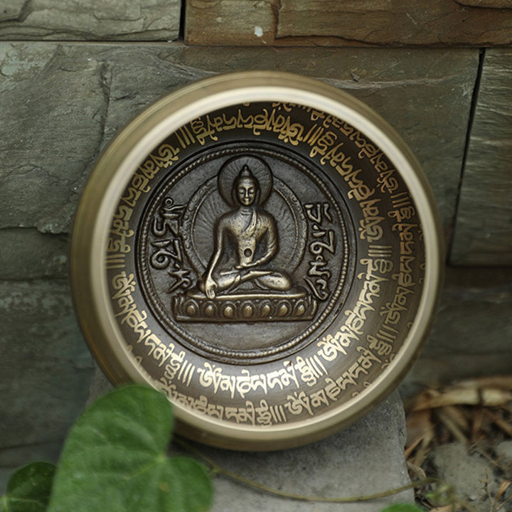 Tibetan Sound Bowl Handcrafted for Focus and Meditation Peaceful Happiness Singing Bowl Set - image 9