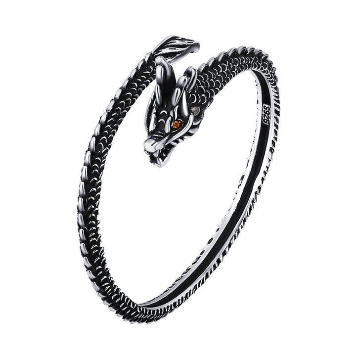 Buddha Stones Dragon Scales Pattern Luck Protection Bracelet Bangle - image 7