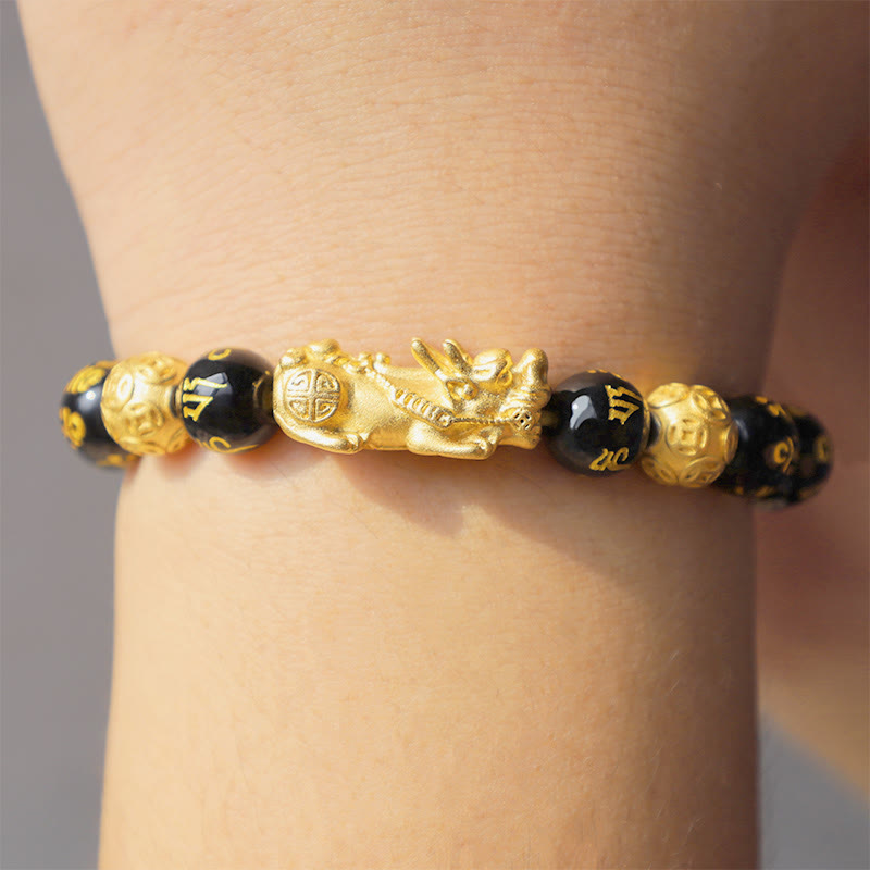 Buddha Stones "Blessings of Protection to Attract Wealth" PiXiu Bracelet Includes Gift Message Card - image 15
