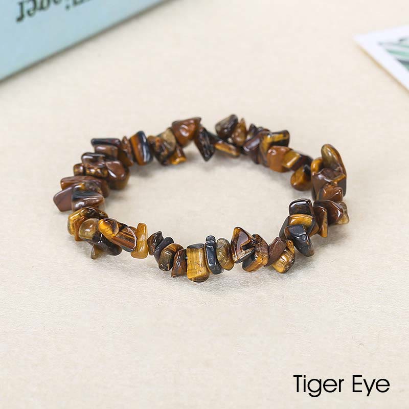 Natural Irregular Shape Crystal Stone Warmth Soothing Bracelet - Tiger Eye(Wrist Circumference: 15-18cm) - image 61