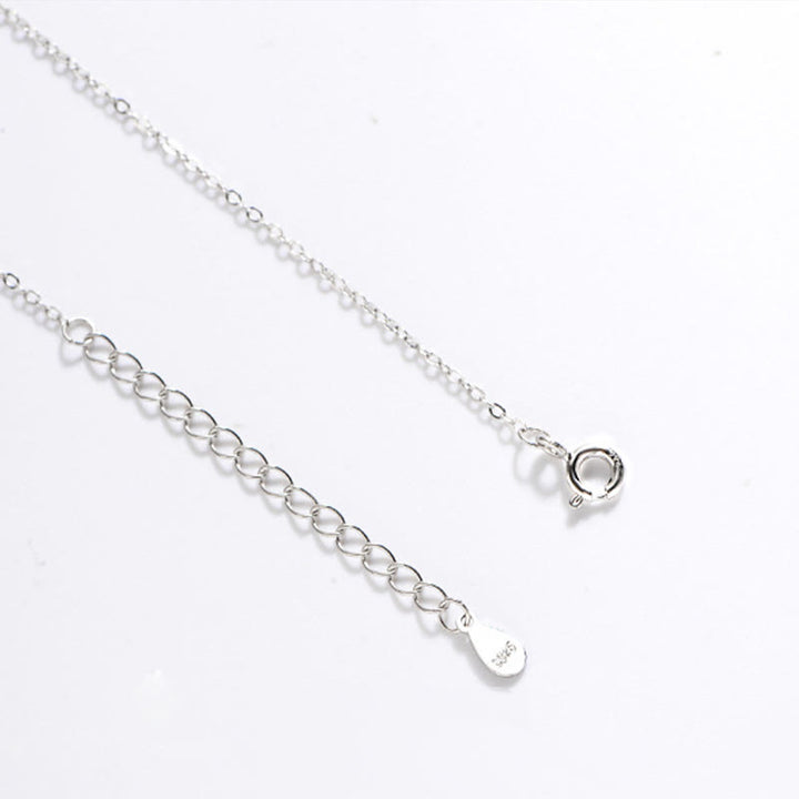 Buddha Stones 925 Sterling Silver White Agate Fu Character Happiness Luck Necklace Pendant - image 5