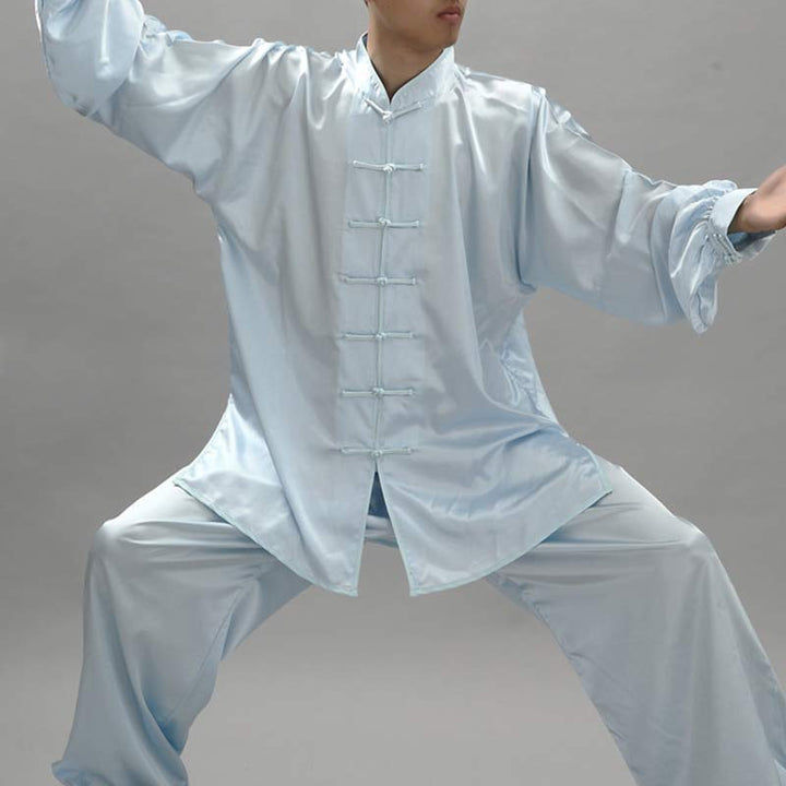 Buddha Stones Simple Pattern Meditation Prayer Spiritual Zen Tai Chi Qigong Practice Unisex Clothing Set