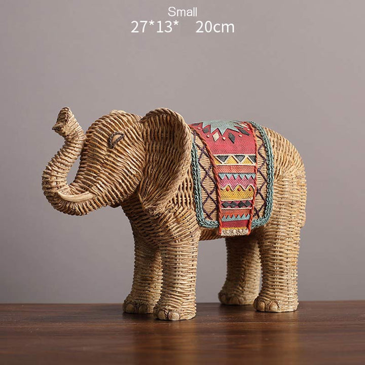 Elephant Resin Wisdom Wealth Home Decoration - Small - image 3