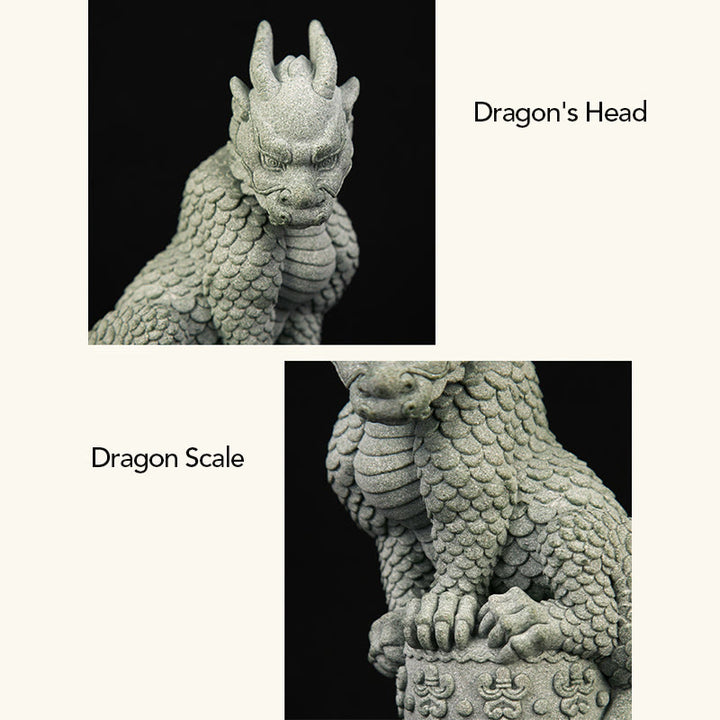 Buddha Stones Feng Shui Standing Sitting Dragon Success Luck Home Decoration - image 9