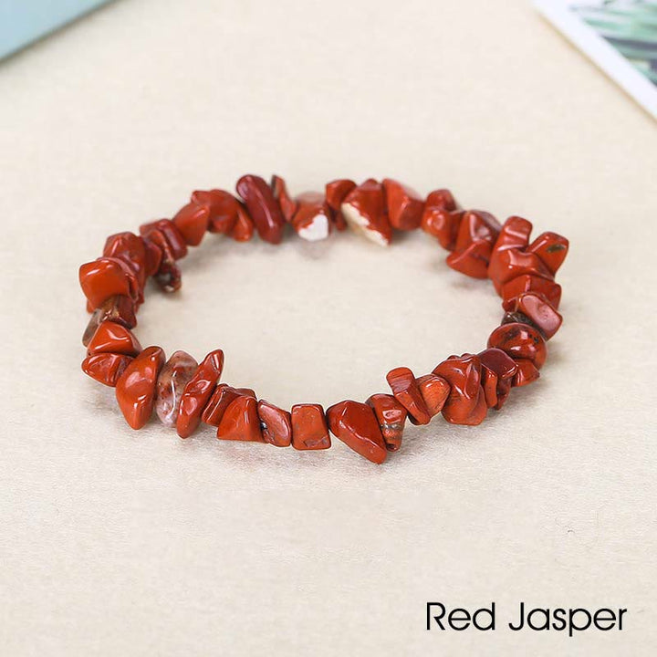 Natural Irregular Shape Crystal Stone Warmth Soothing Bracelet