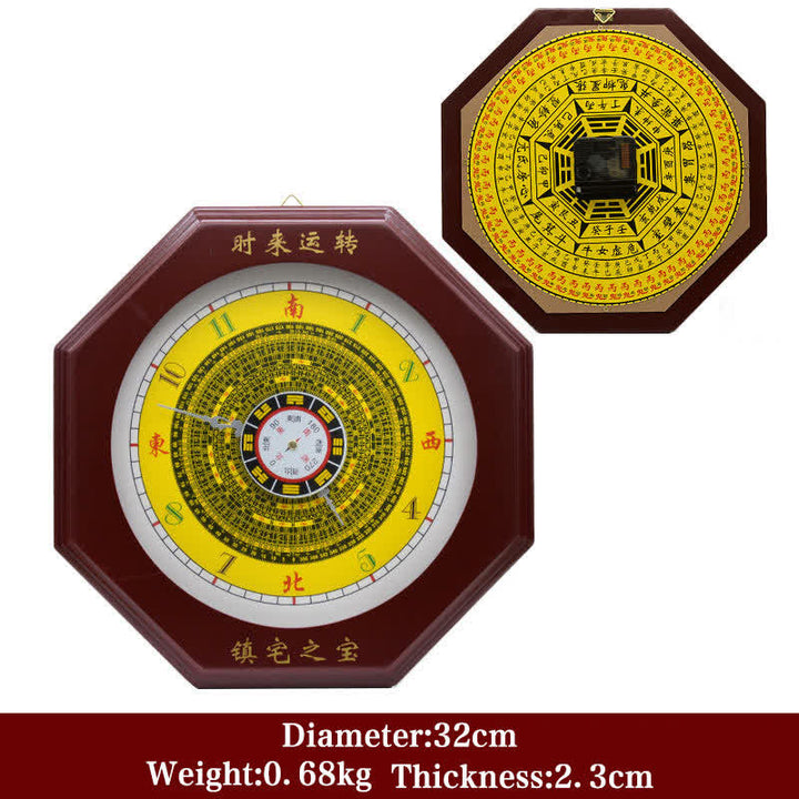 Feng Shui Bagua Map Balance Energy Map Wall Clock - Bagua Map&Wall Clock 32cm - image 5