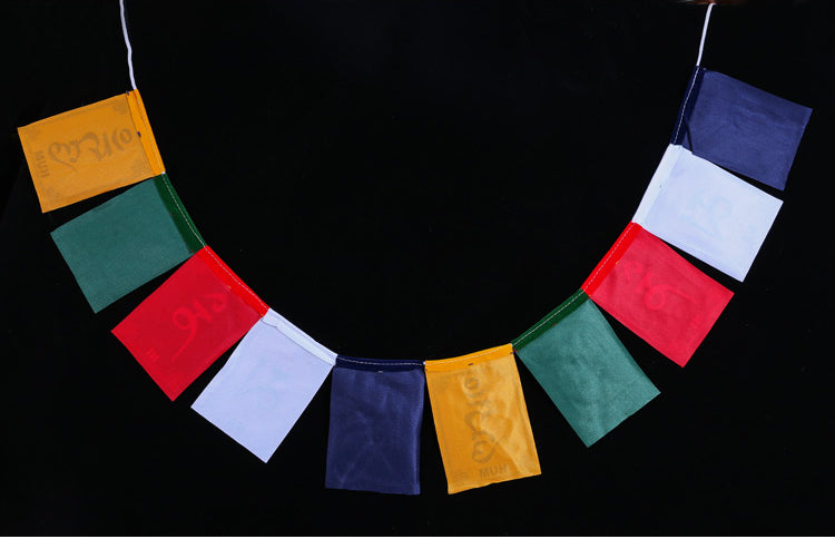 Tibetan Blessing Windhorse Om Mani Padme Hum Outdoor Car Prayer Flag Decoration - image 23