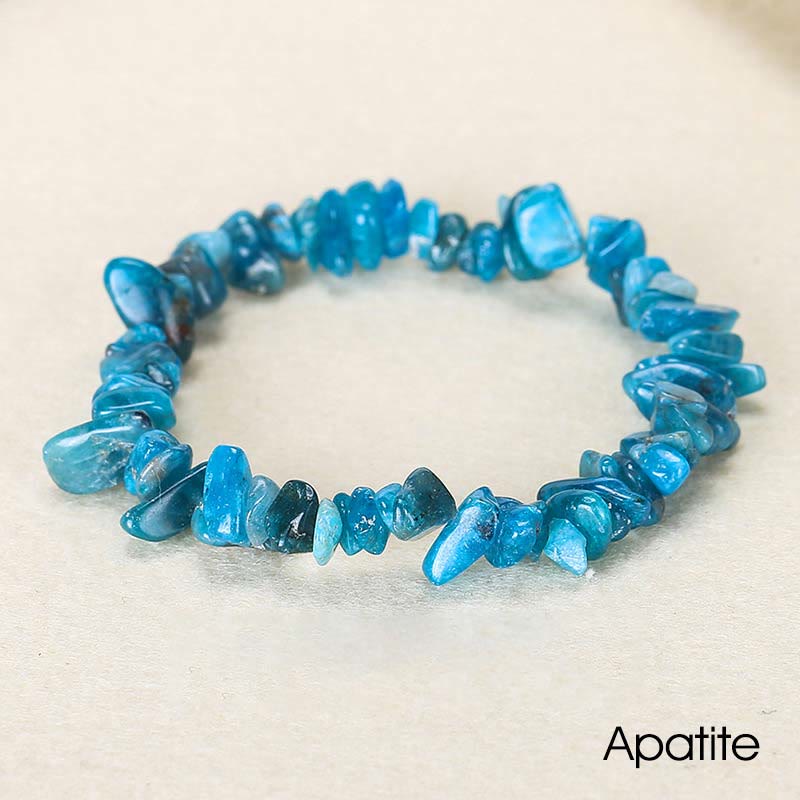 Natural Irregular Shape Crystal Stone Warmth Soothing Bracelet