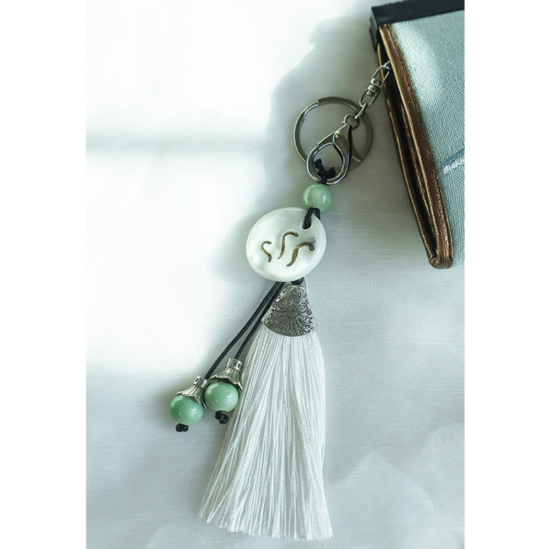 Buddha Stones Flower Plum Peach Blossom Bamboo Double-sided Embroidery Large Capacity Cash Holder Wallet Shopping Purse - image 6