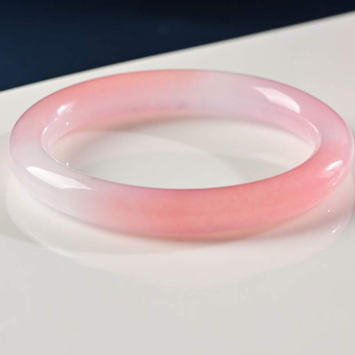 Buddha Stones Pink Crystal Love Warmth Bracelet Bangle - image 7