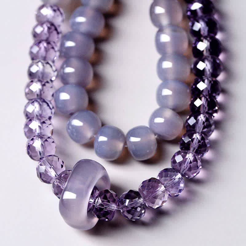Natural Amethyst Crystal Meditation Healing Bracelet - image 13