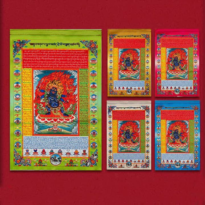 Buddha Stones Tibetan 10 Colors Windhorse Buddha Healing Auspicious Outdoor Prayer Flag