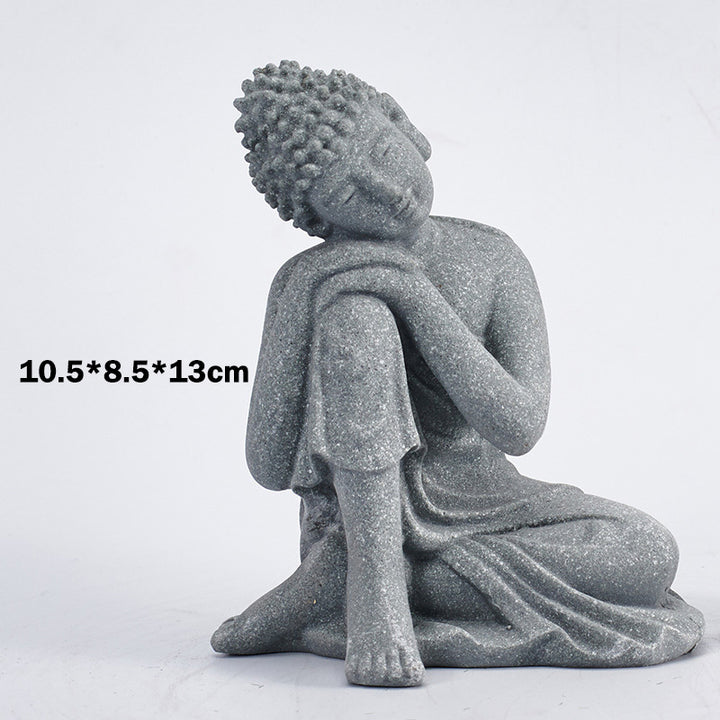 Buddha Stones Sitting Meditation Buddha Blessing Compassion Decoration - image 17