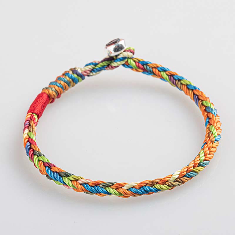 Buddha Stones "May you be healthy and happy" Lucky Multicolored Bracelet - image 2