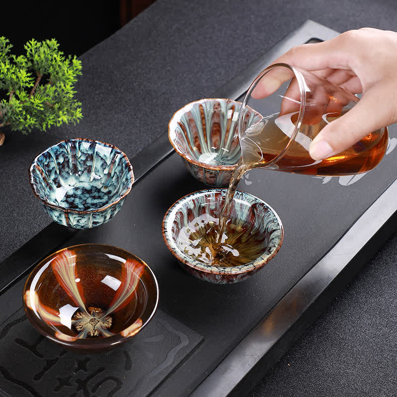 Buddha Stones Colorful Ceramic Teacup Home Office Tea Cups - image 1