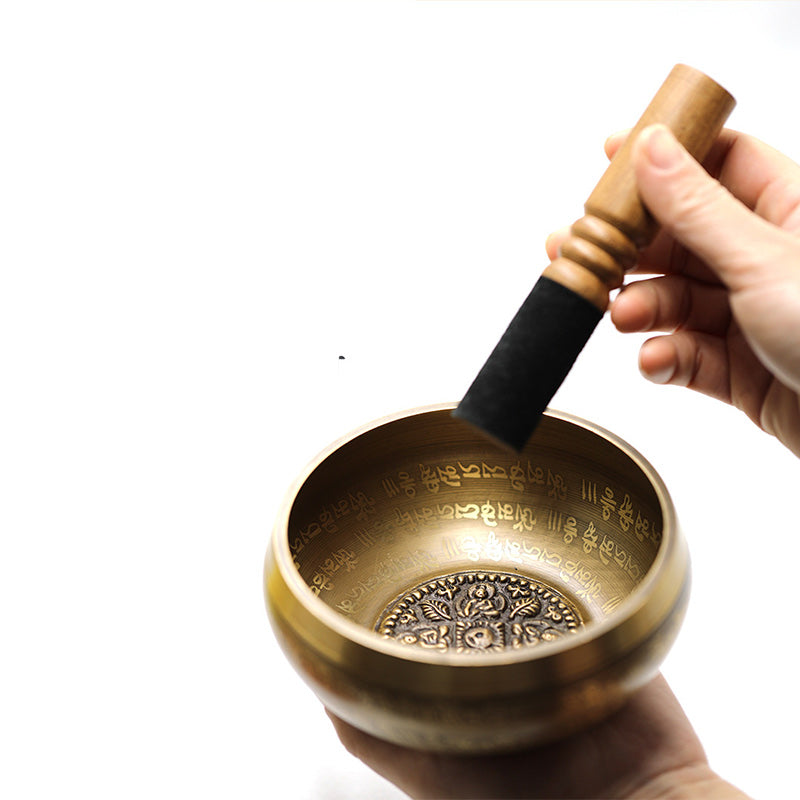 Buddha Stones Tibetan Sound Bowl Handcrafted for Yoga Mindfulness and Meditation Singing Bowl Set - image 7
