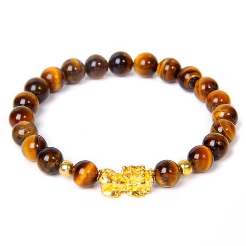 Buddha Stones FengShui Lucky Pixiu Obsidian Wealth Bracelet - image 28