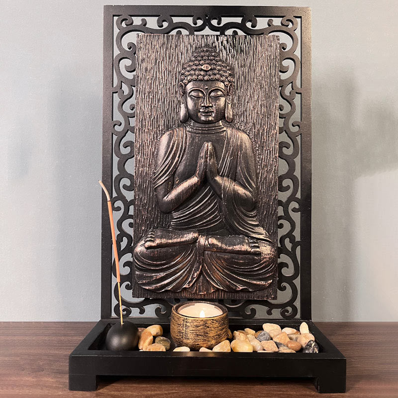 Buddha Stones Buddha Compassion Serenity Home Resin Prayer Altar Decoration - image 10