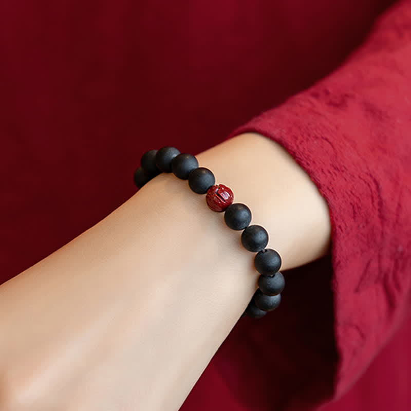 Tibetan Cypress Cinnabar Lotus Healing Bracelet