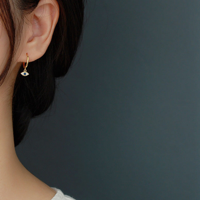 Buddha Stones 925 Sterling Silver Evil Eye Blessing Protection Stud Earrings - image 9