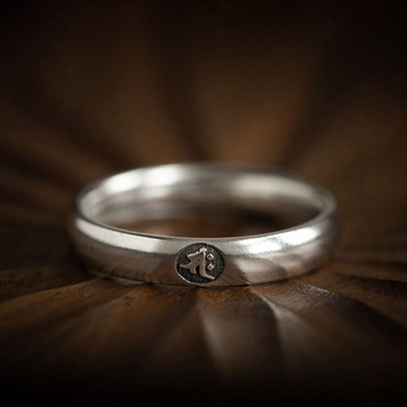 Buddha Stones 925 Sterling Silver Chinese Zodiac Natal Buddha Blessing Couple Ring - image 19