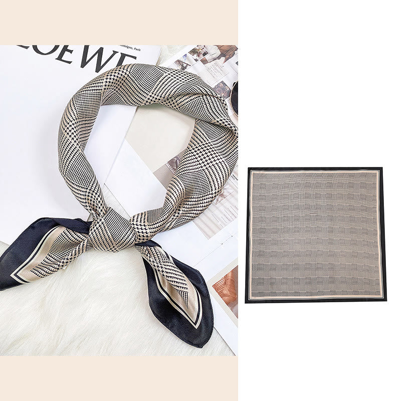 Buddha Stones Pastoral Scene Hot Air Balloon Spring Blossom 100% Mulberry Silk Neck Hair Scarf - Simple Style - image 25