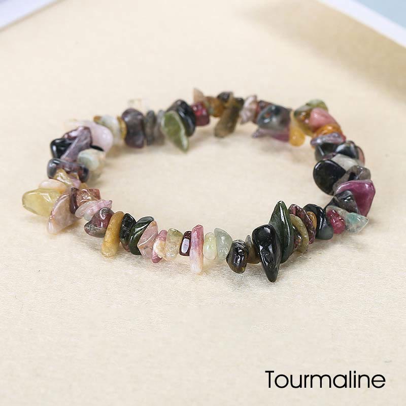 Natural Irregular Shape Crystal Stone Warmth Soothing Bracelet