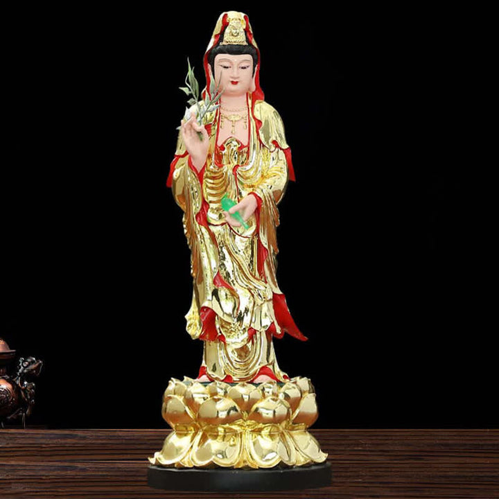 Chenrezig Bodhisattva Avalokitesvara Figurine Harmony Resin Statue Home Decoration - image 5