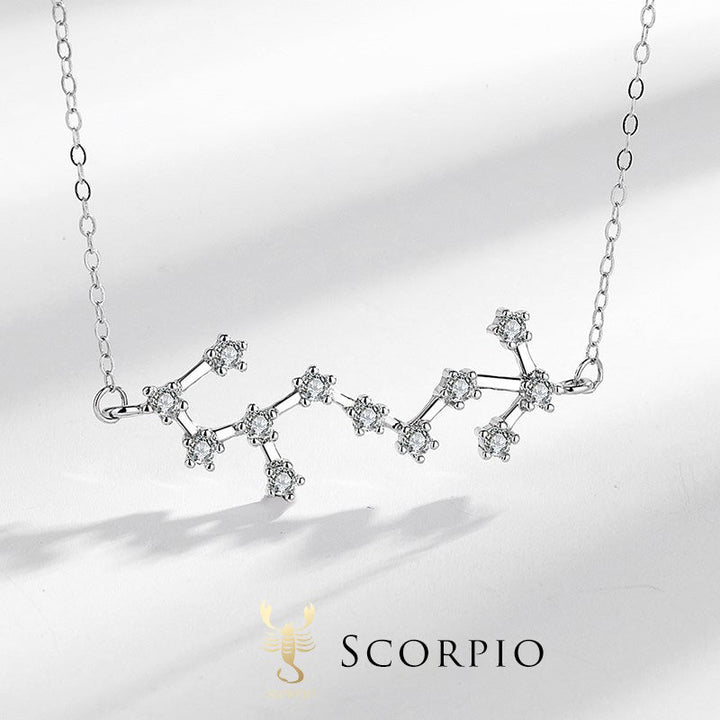 Buddha Stones 925 Sterling Silver 12 Constellations of the Zodiac Astrology Blessing Necklace Pendant - Scorpio - image 26