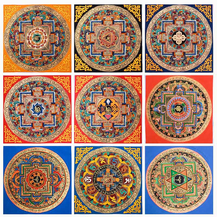 Tibetan Handmade Thangka Painting Blessing Thangka Blind Box Random Color Pattern