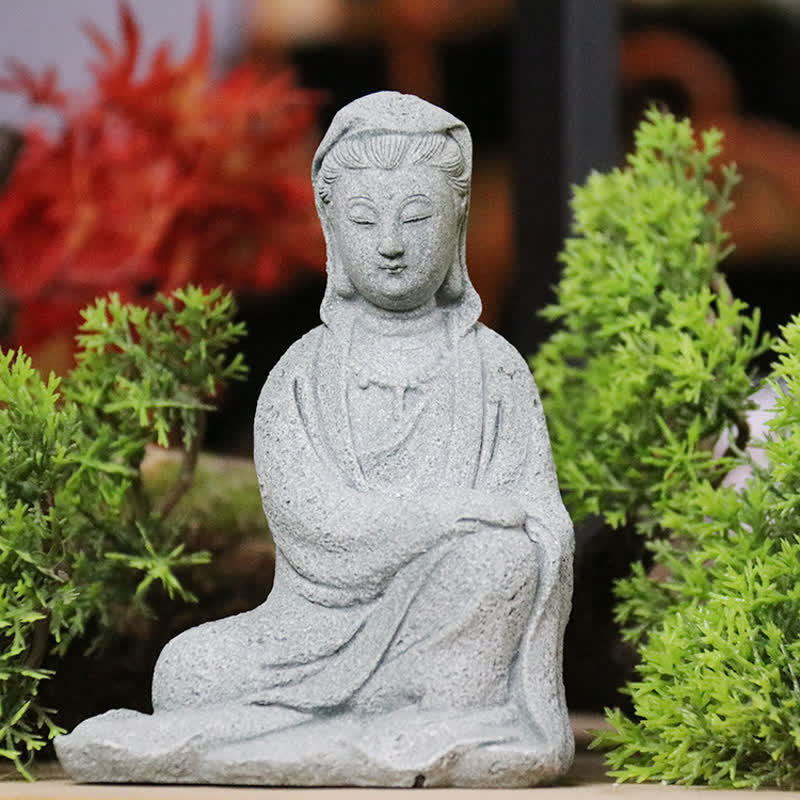 Buddha Stones Avalokitesvara Statue Blessing Home Decoration - image 2