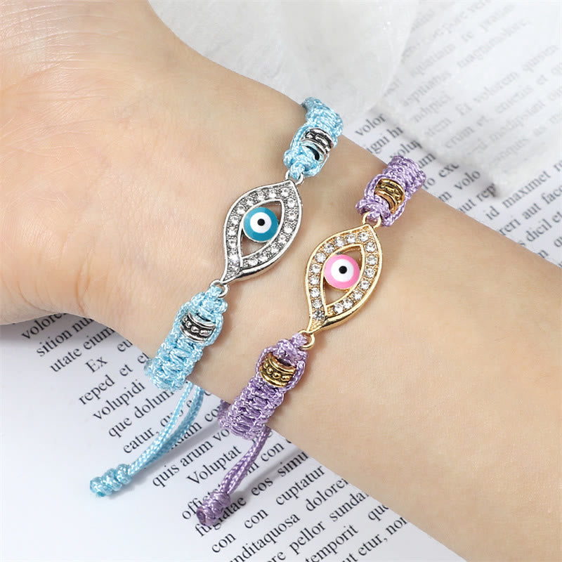 Buddha Stones Evil Eye Keep Away Evil Spirits String Bracelet