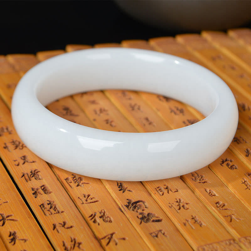 Buddha Stones Natural Golden Silk Jade Wealth Luck Bracelet Bangle - image 10