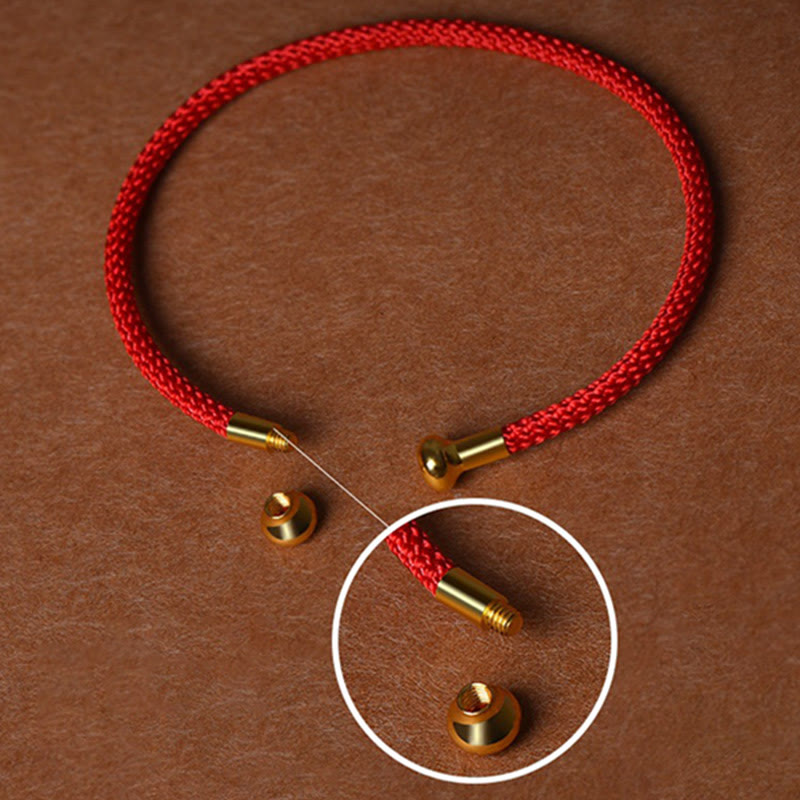Buddha Stones Simple Design Handmade Luck Braid String Cuff Bracelet - image 4