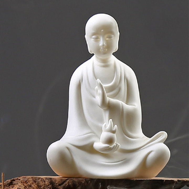 Buddha Avalokitesvara Ksitigarbha Bodhisattva Blessing Ceramic LED Decoration - image 8