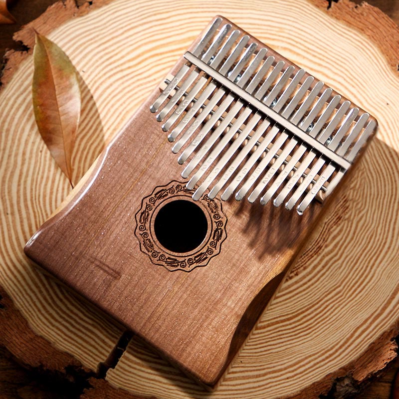 Buddha Stones Kalimba 17 Keys Thumb Piano Mahogany Wood Acacia Walnut Portable Finger Piano